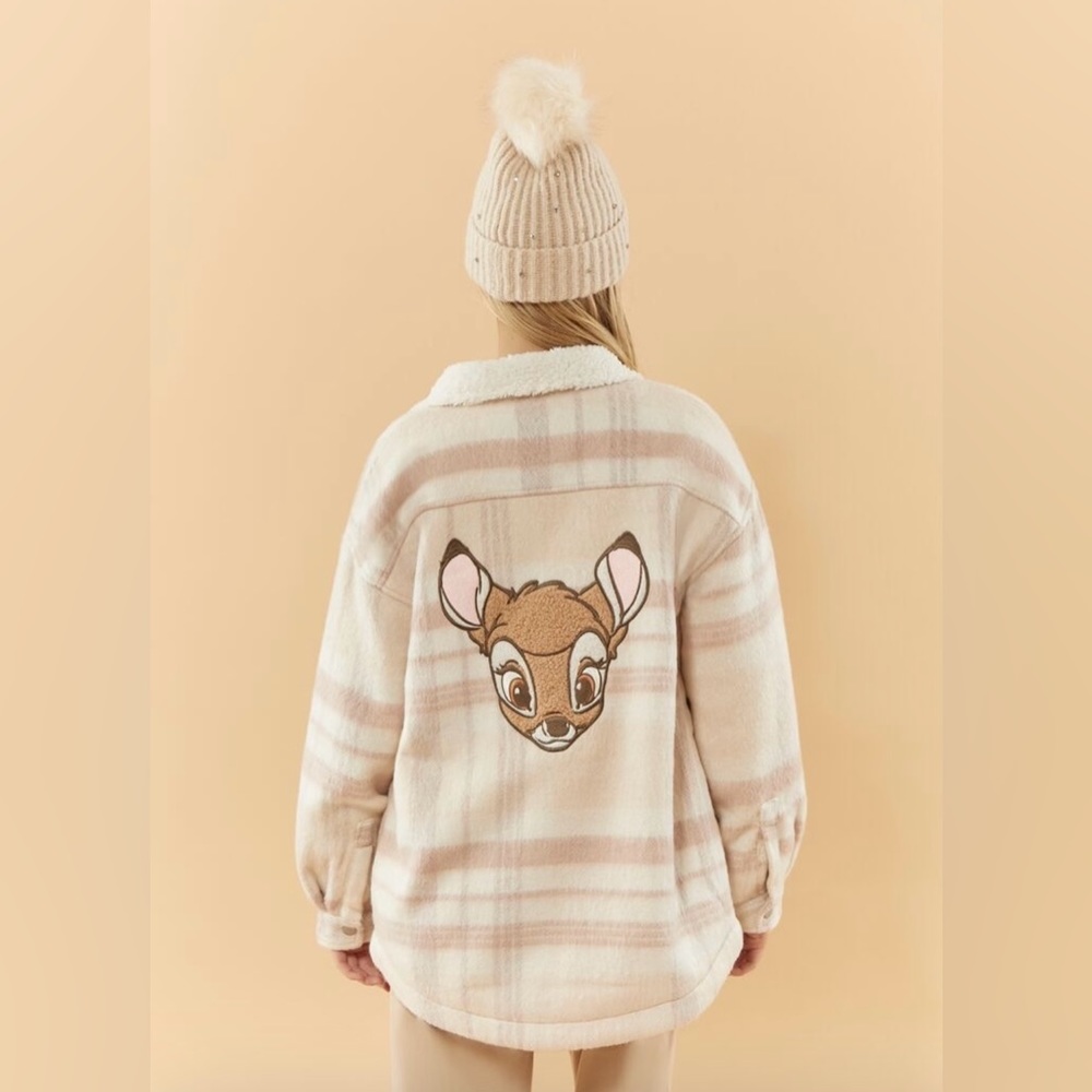 Forever 21 Disney plaid Bambi Jacket 🦌🤍